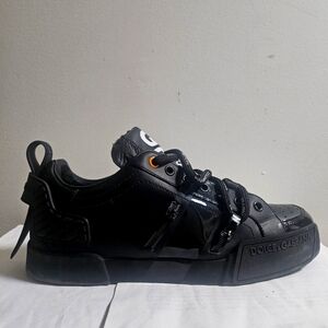 Dolce gabanna Portofino sneakers in calfskin and patent leather